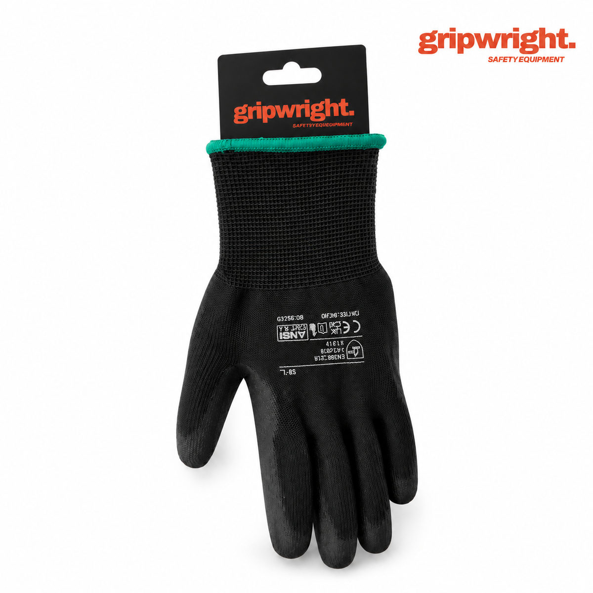 Gripwright safety gloves on a white background with manufacturer branding