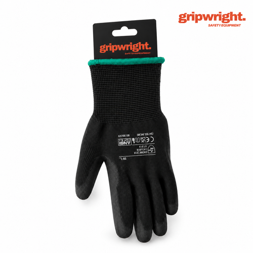 Gripwright safety gloves on a white background with manufacturer branding